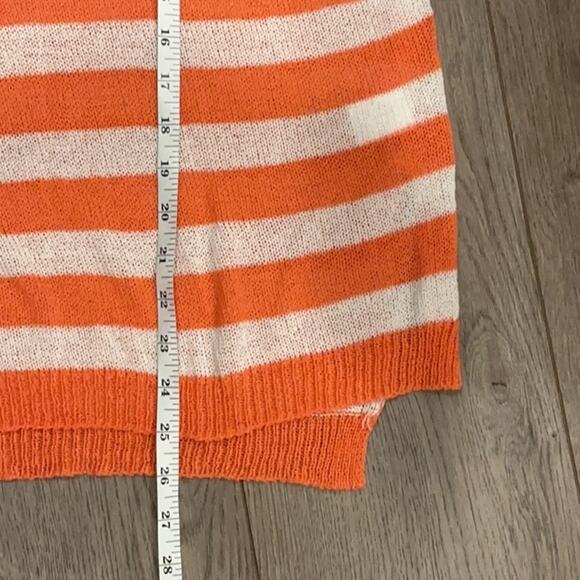 BiBi American Flag Sheer Short Sleeve Sweater July 4th Patriotic Size Medium - Picture 7 of 8